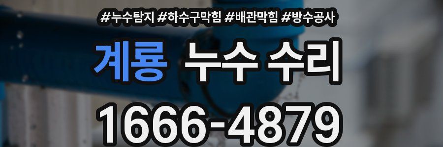계룡 누수 수리