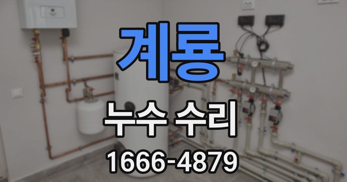 계룡 누수 수리