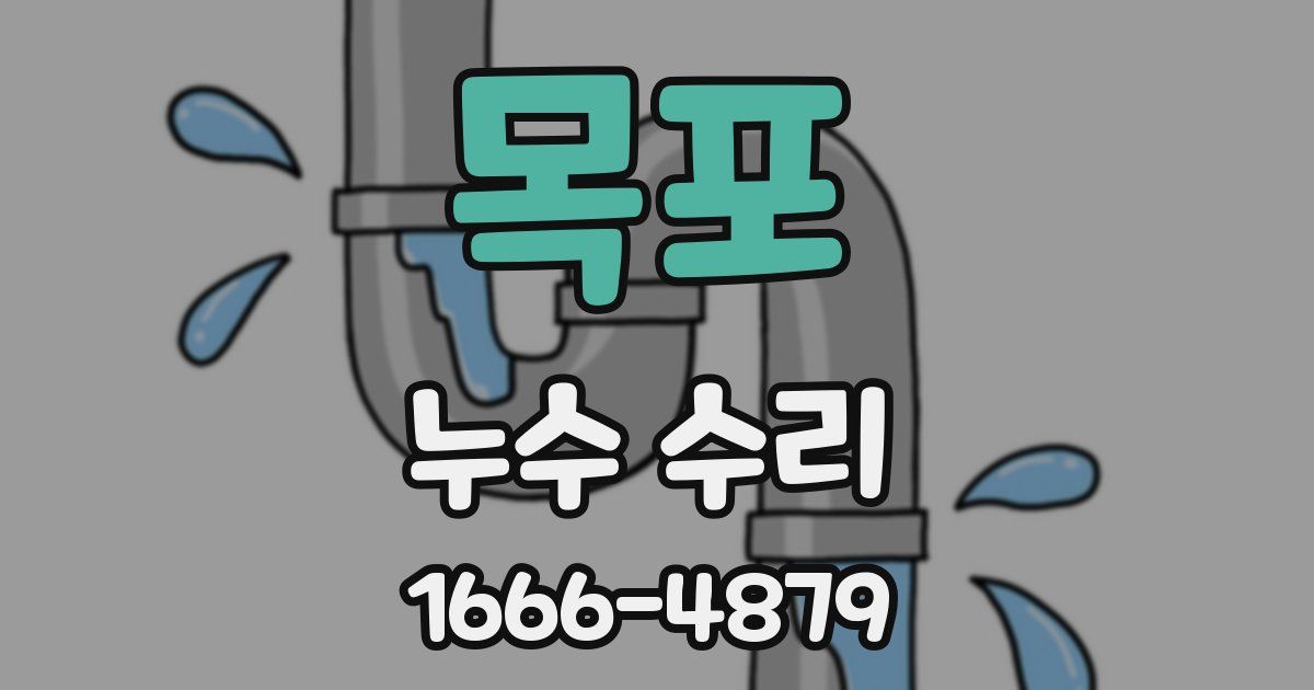 목포 누수 수리