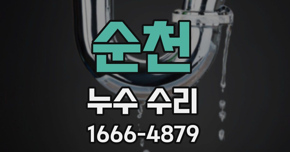 순천 누수 수리