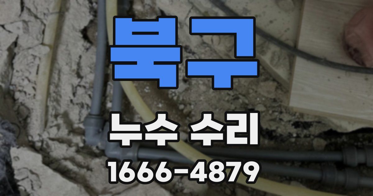북구 누수 수리