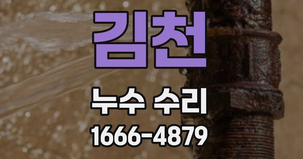 김천 누수 수리