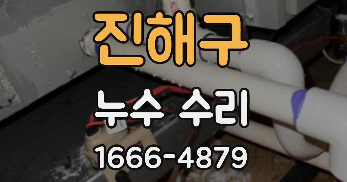 진해구 누수 수리