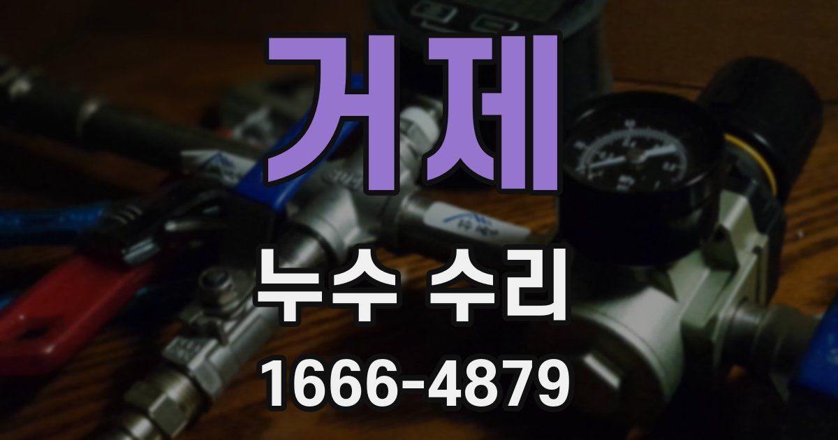 거제 누수 수리
