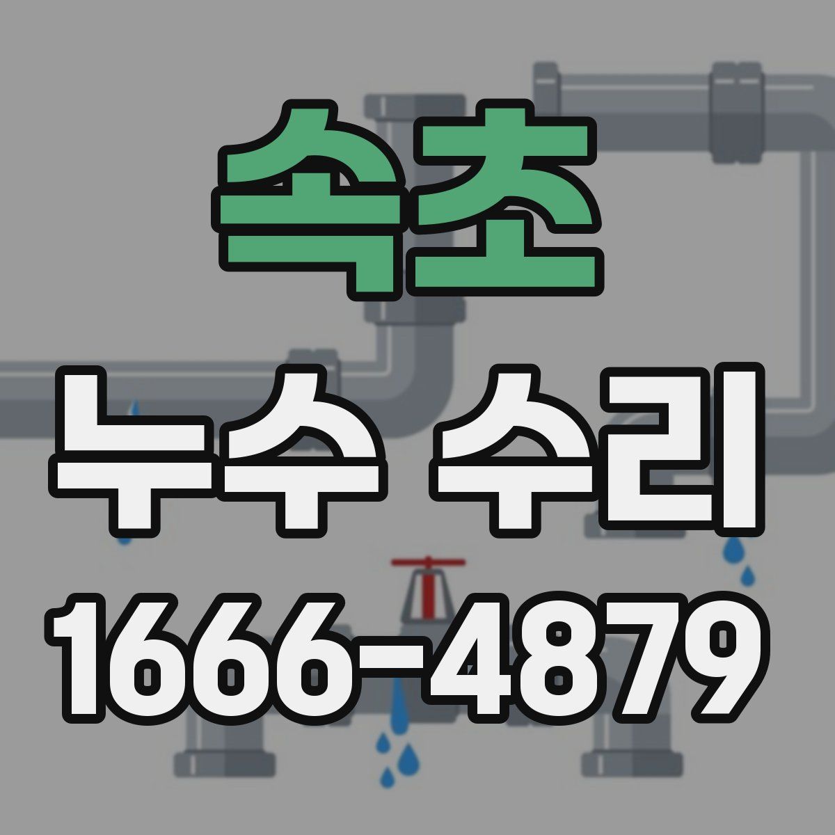 속초 누수 수리