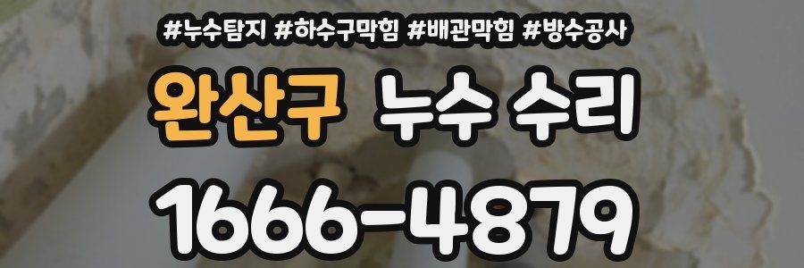 완산구 누수 수리