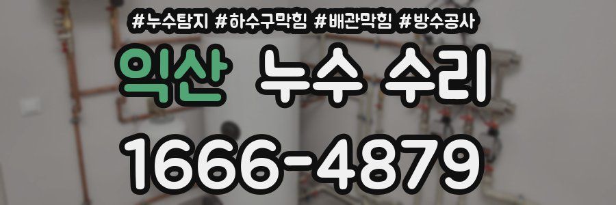 익산 누수 수리