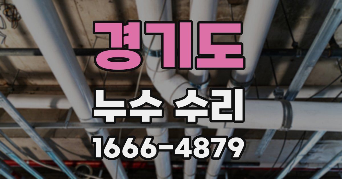 경기도 누수 수리