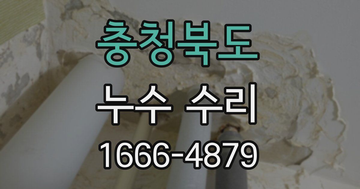 충청북도 누수 수리