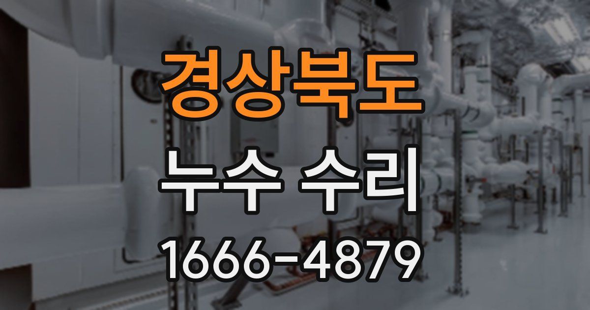 경상북도 누수 수리
