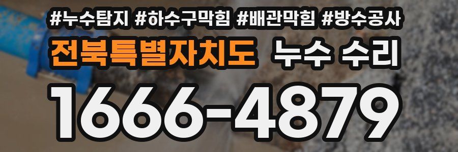 전북특별자치도 누수 수리