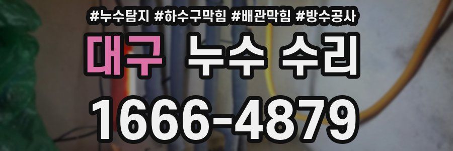 대구 누수 수리