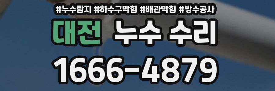 대전 누수 수리