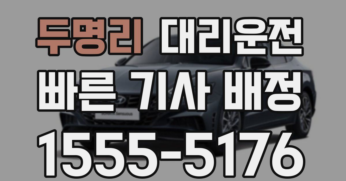 일일대리기사