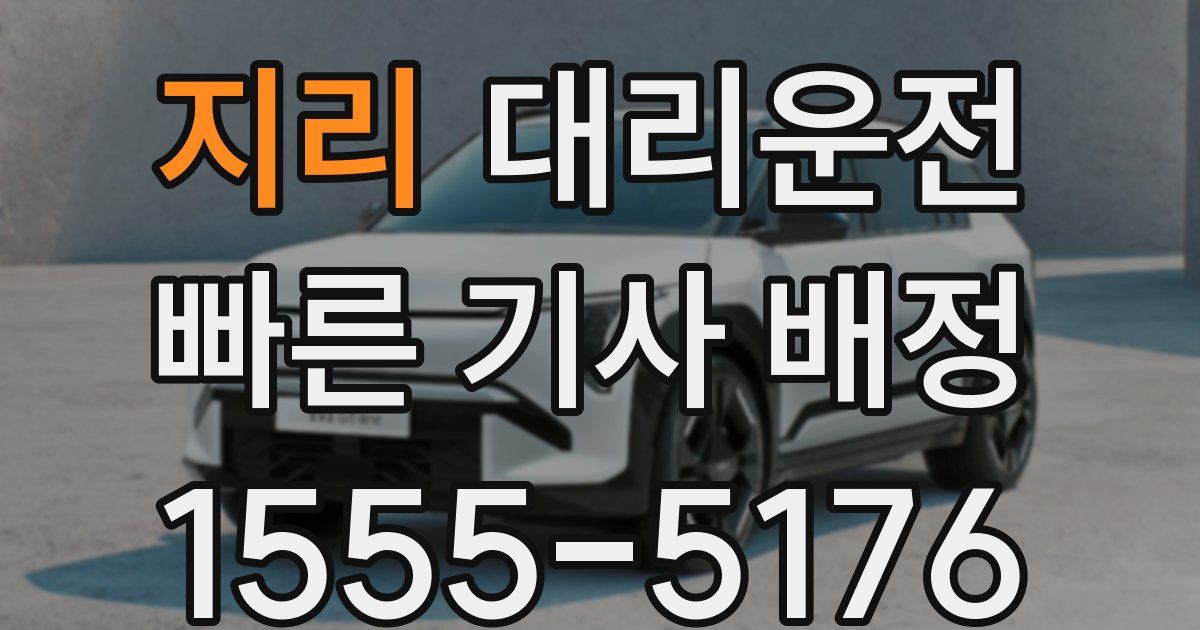 일일대리기사