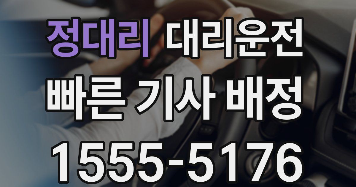 일일대리기사