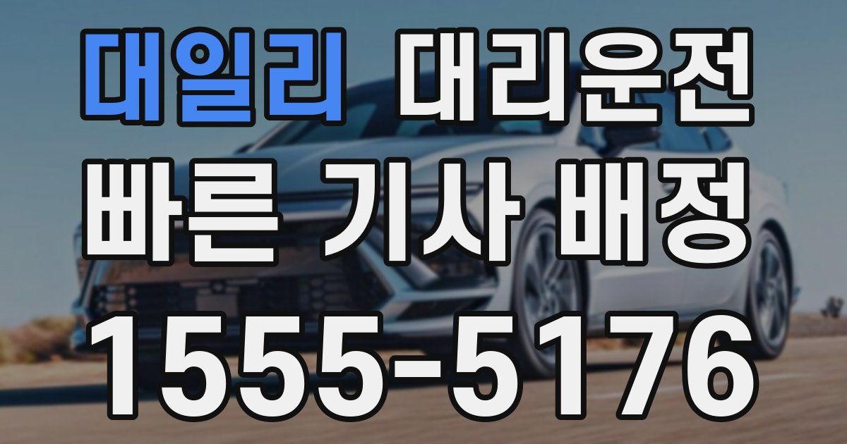 일일대리기사