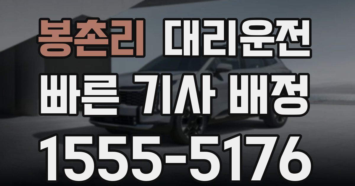일일대리기사