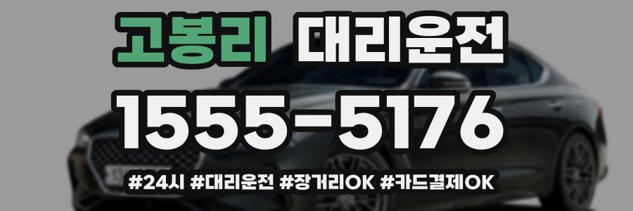 고봉리 대리운전