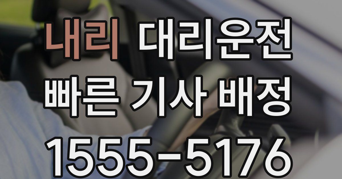 일일대리기사
