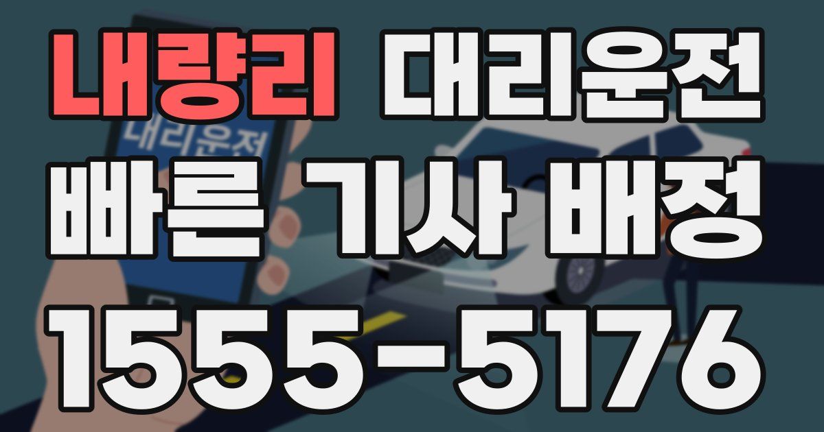 일일대리기사