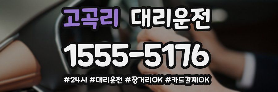 고곡리 대리운전