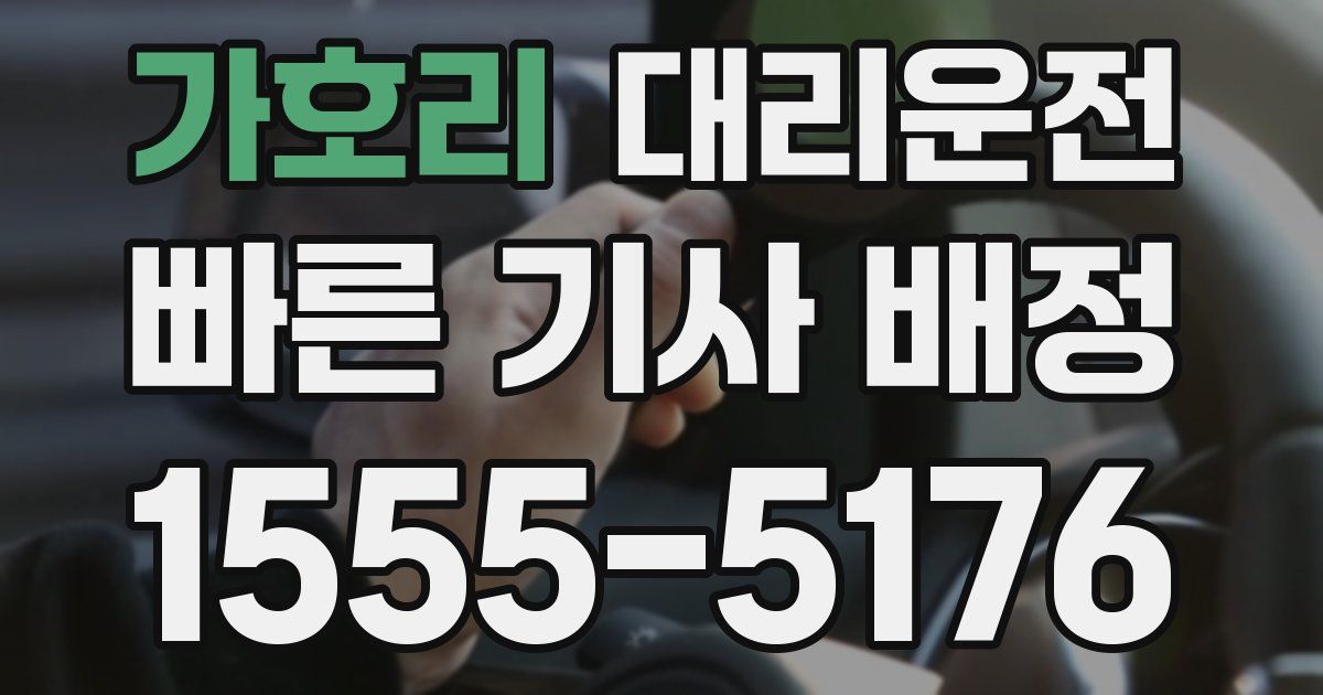 일일대리기사