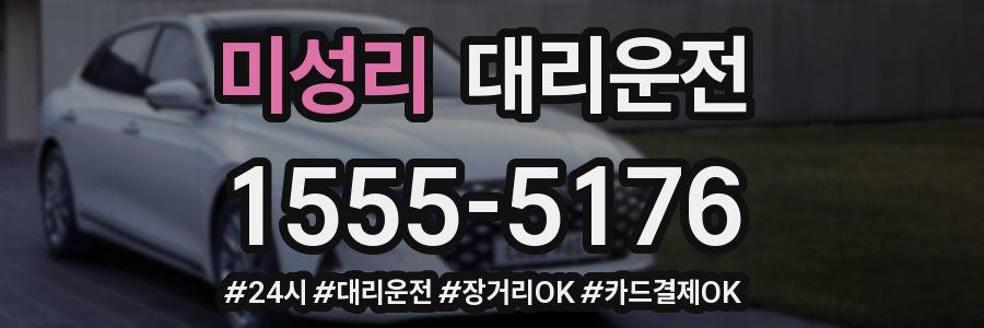 미성리 대리운전