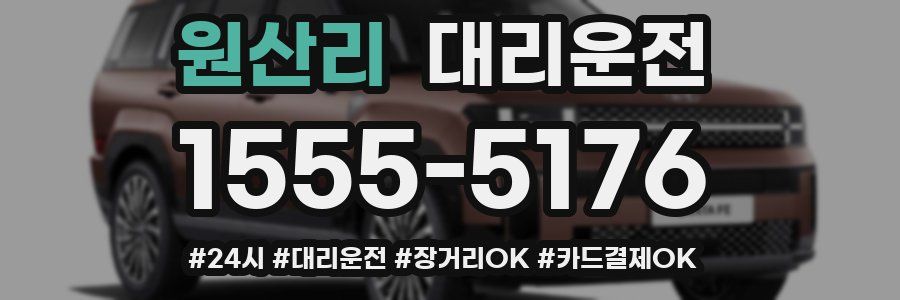 원산리 대리운전