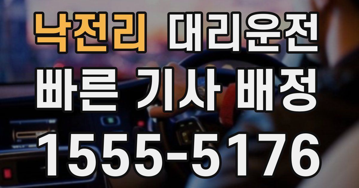 일일대리기사