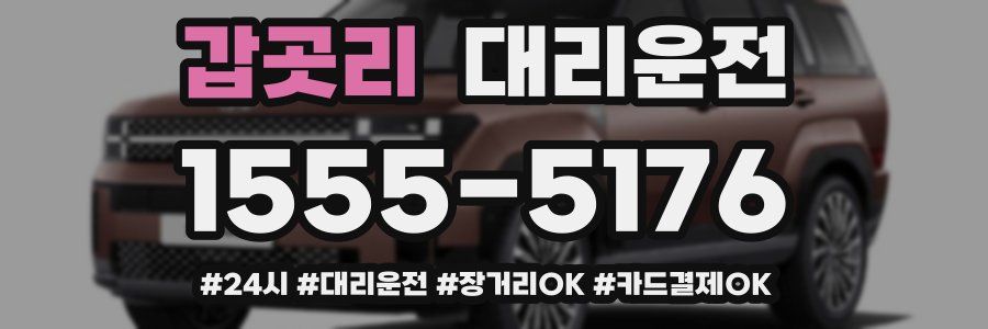 갑곳리 대리운전