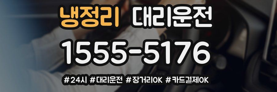 냉정리 대리운전