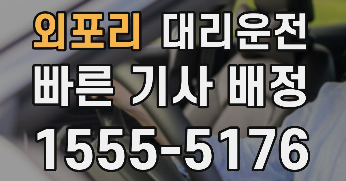 일일대리기사