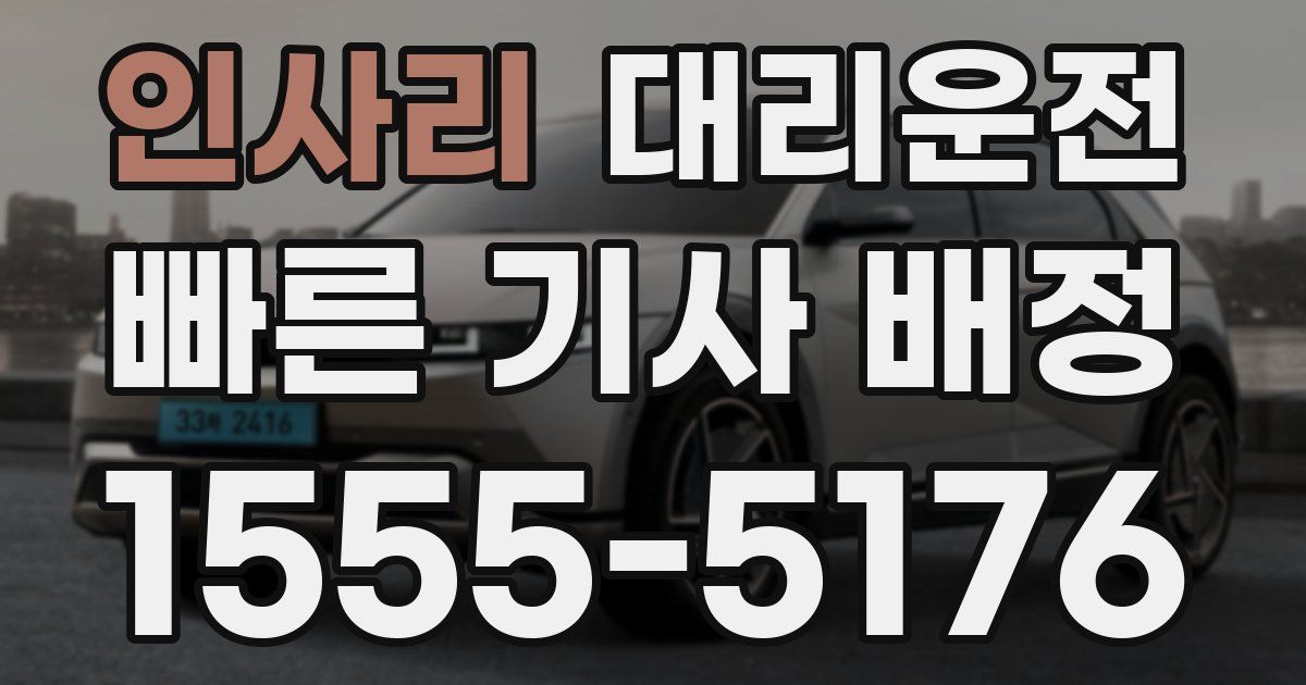 일일대리기사