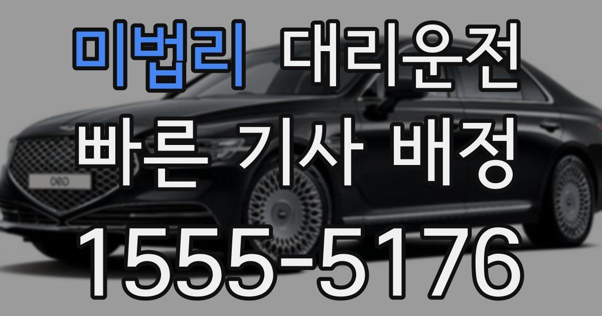 일일대리기사