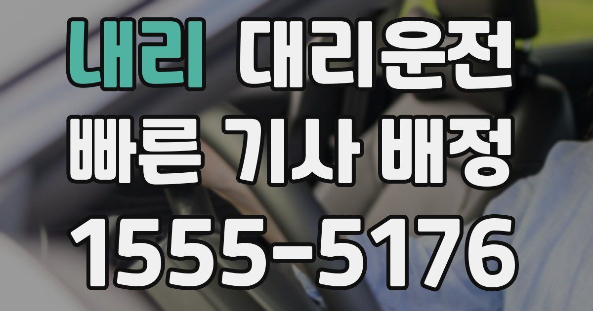 일일대리기사