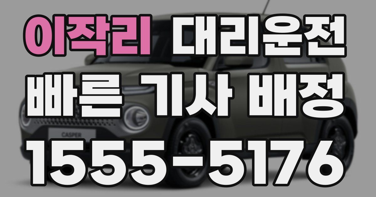 일일대리기사