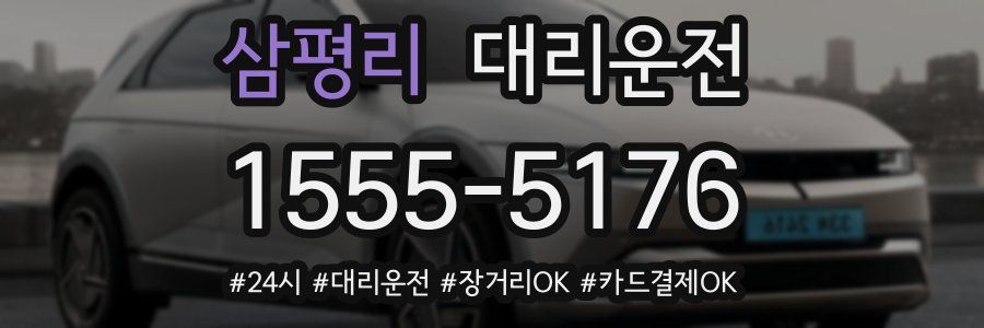 삼평리 대리운전