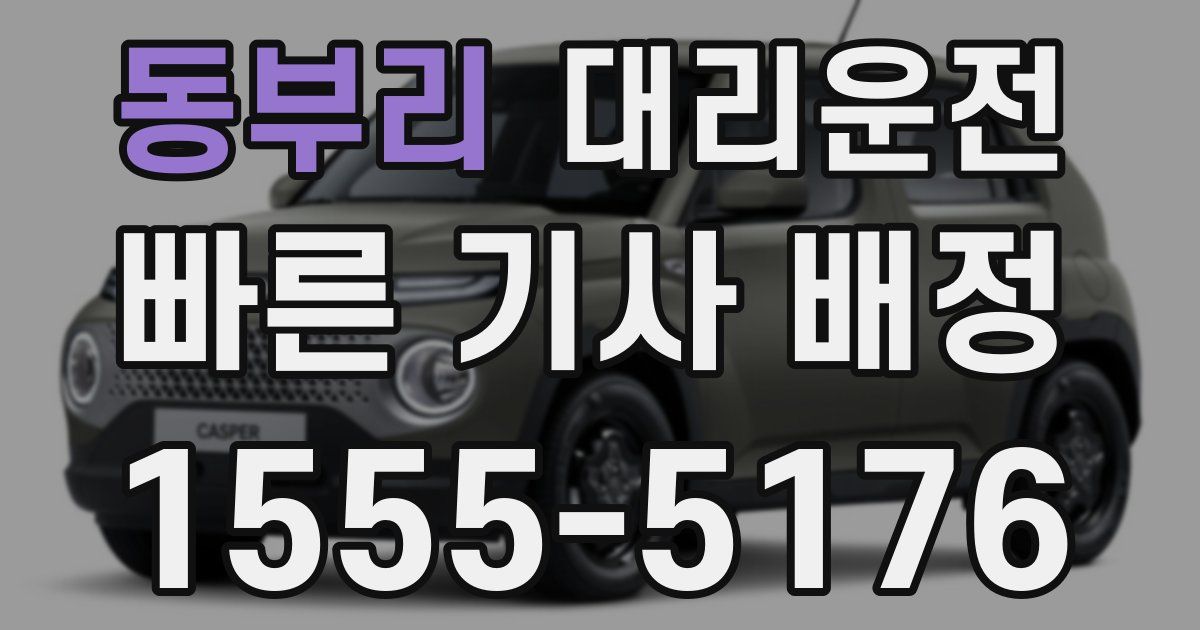 일일대리기사