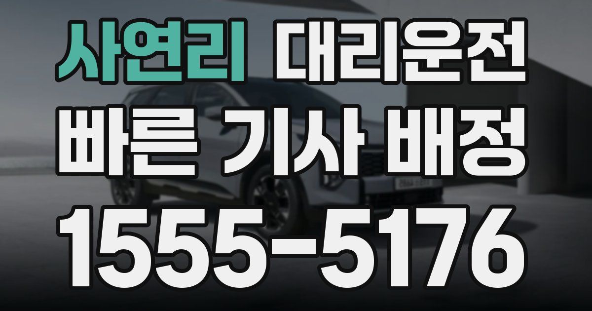 일일대리기사