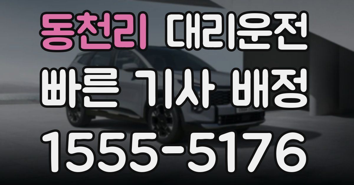 일일대리기사