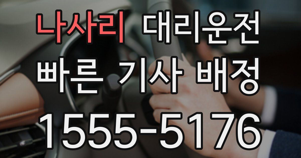 일일대리기사