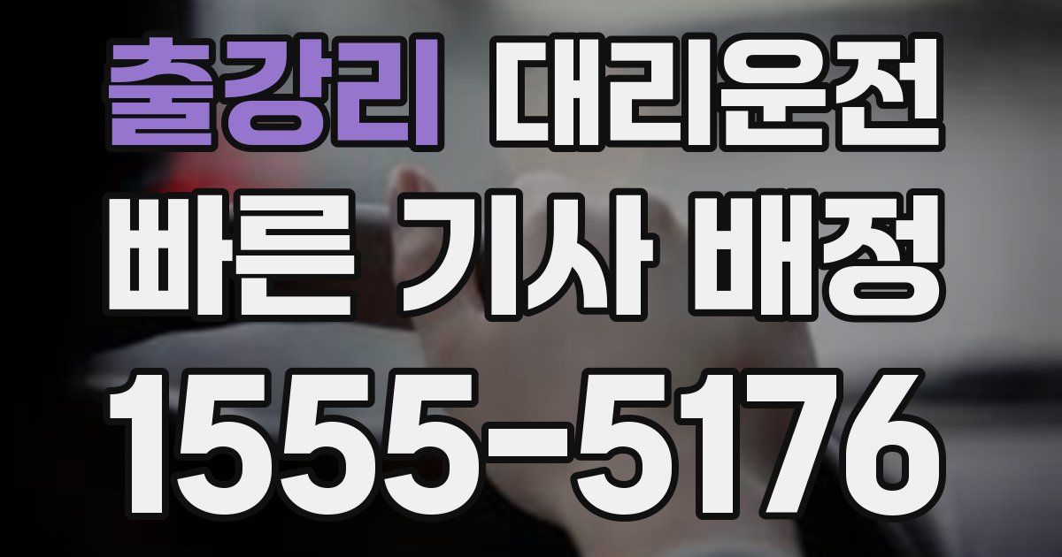 일일대리기사