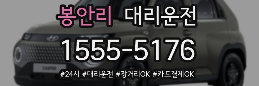 봉안리 대리운전