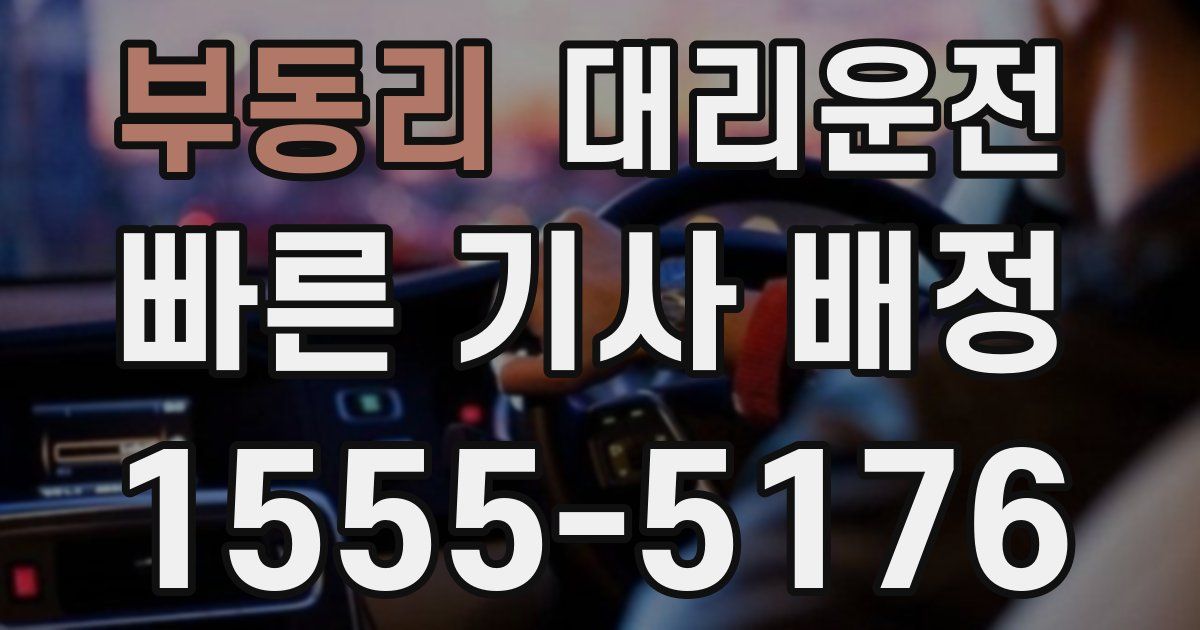 일일대리기사