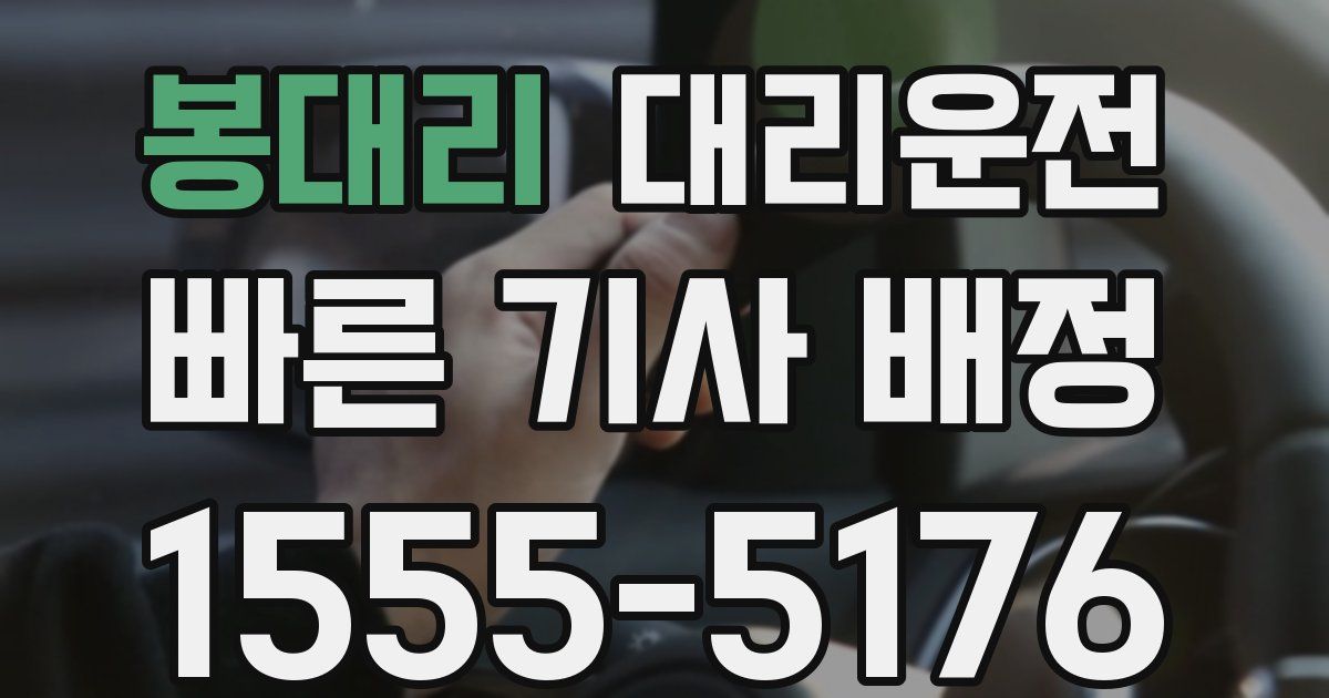 일일대리기사