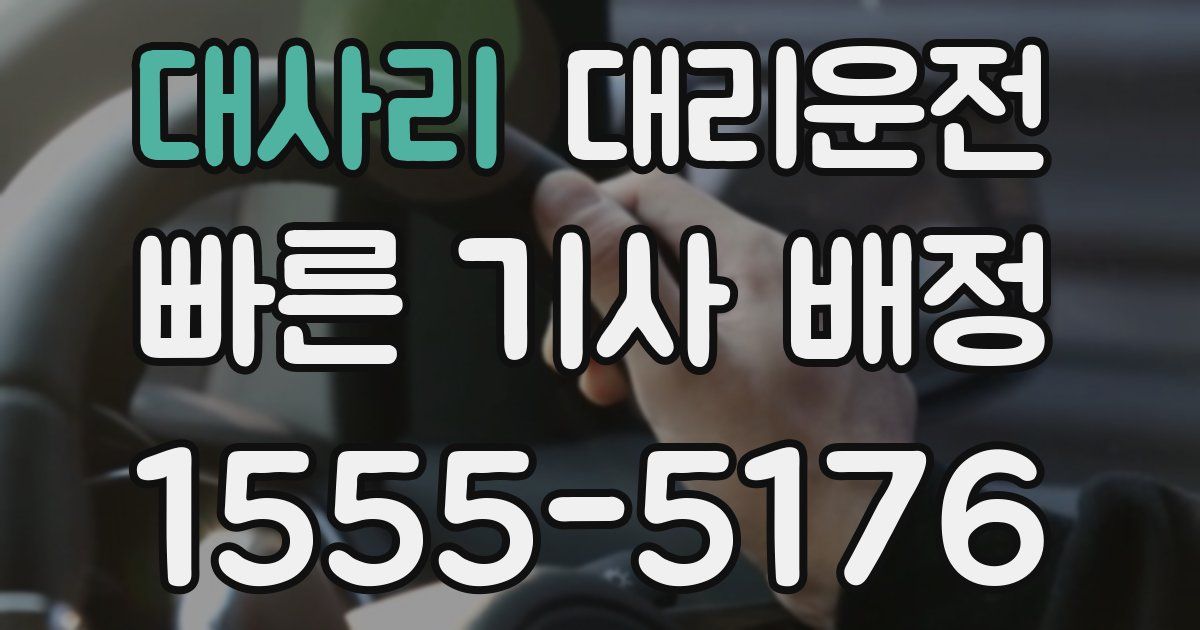 일일대리기사