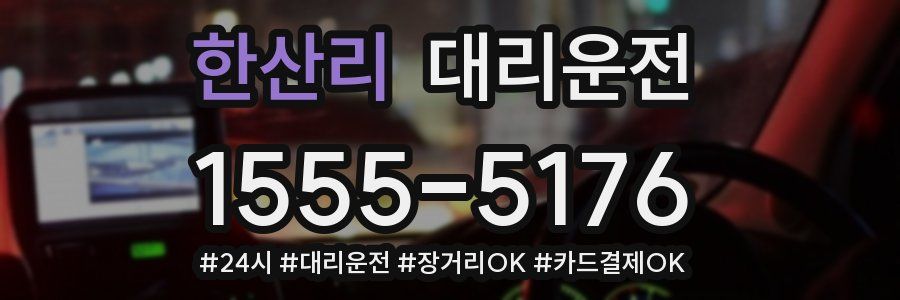 한산리 대리운전