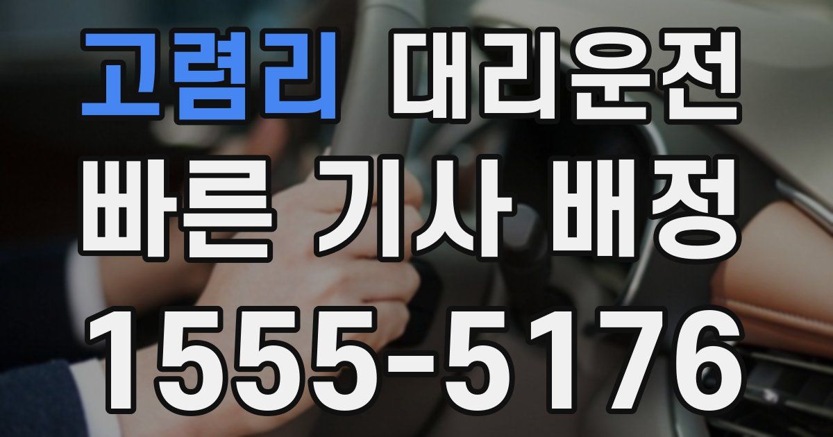 일일대리기사