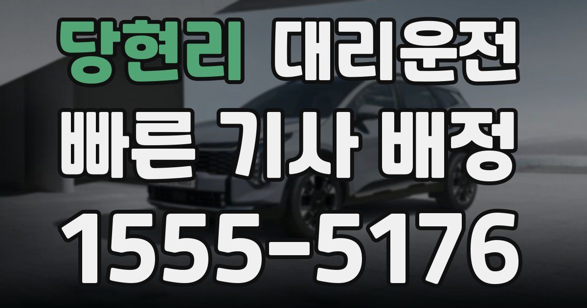 일일대리기사